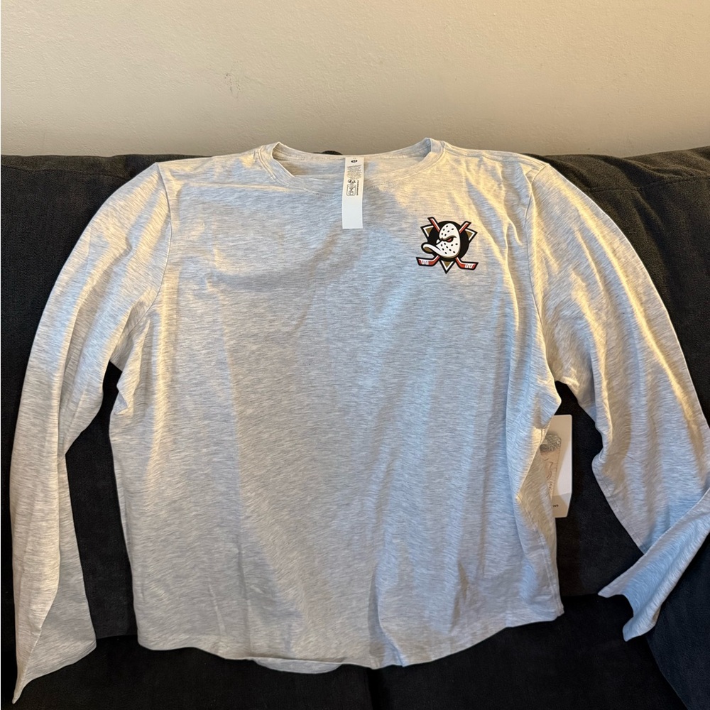 Lululemon Anaheim Ducks Gray Long Sleeve Shirt